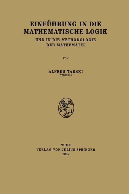 Cover: 9783709158784 | Einführung in die Mathematische Logik | Alfred Tarski | Taschenbuch
