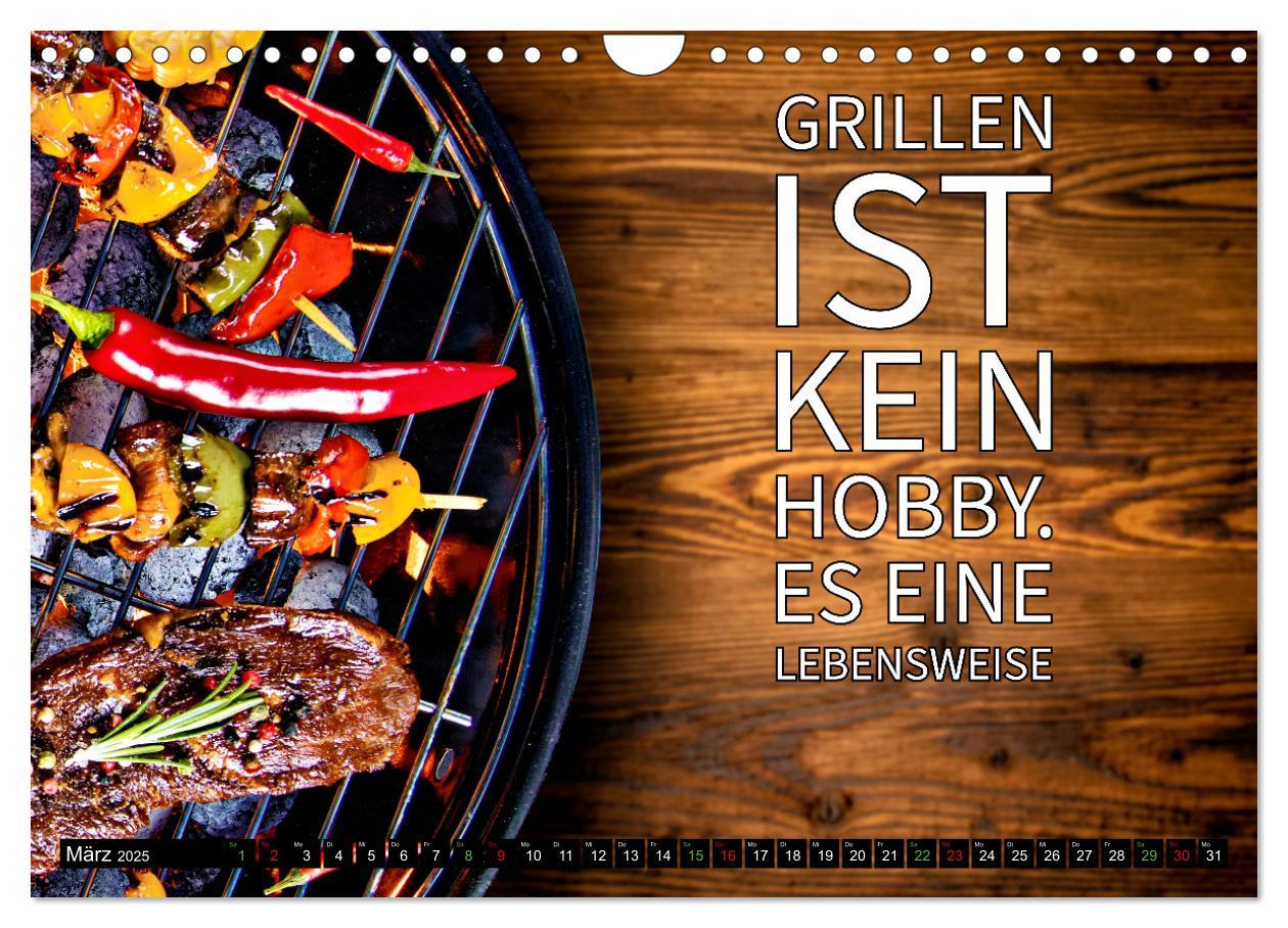 Bild: 9783383763984 | B wie BBQ Impressionen mit Sprüchen (Wandkalender 2025 DIN A4...