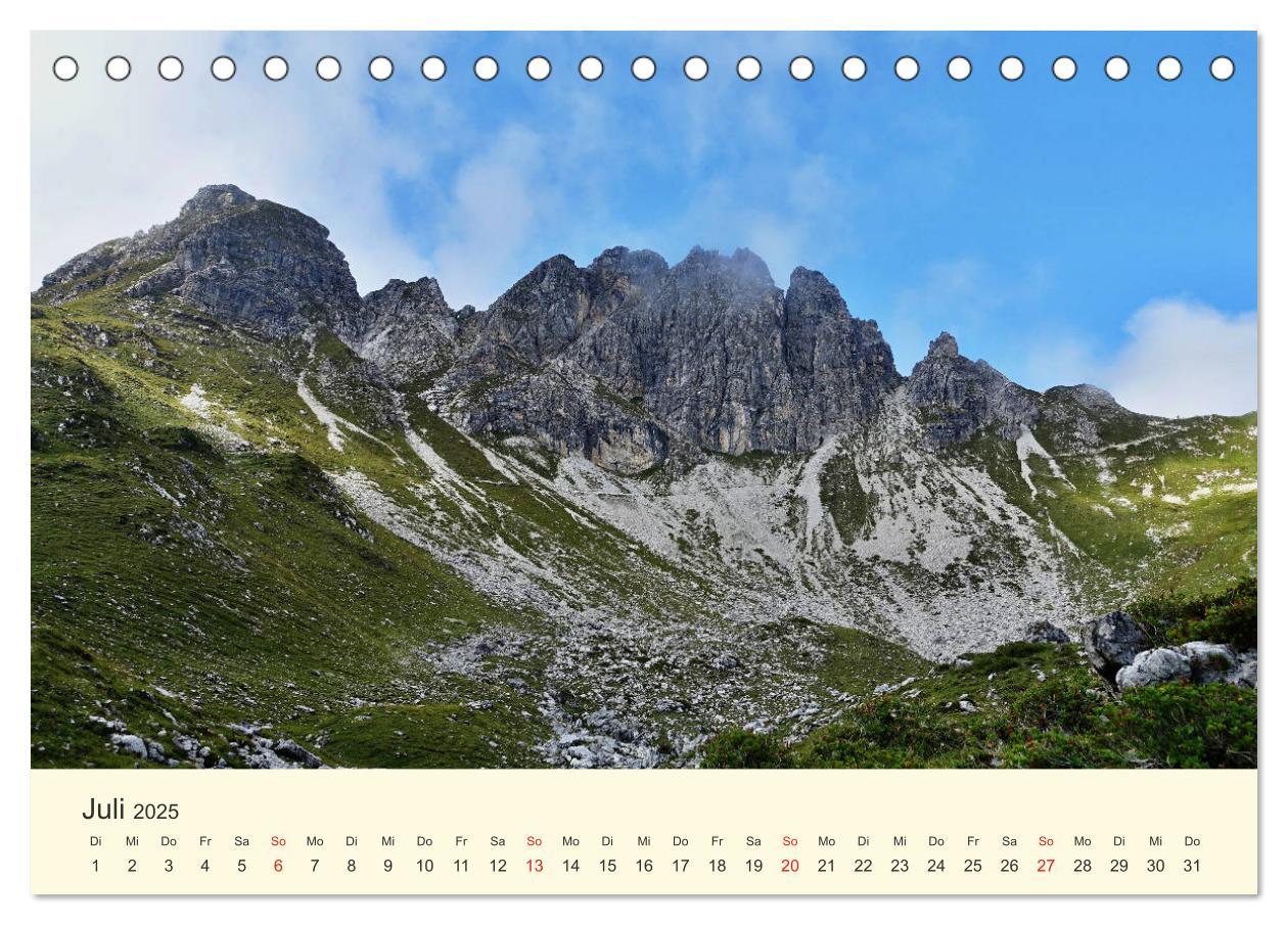 Bild: 9783435191116 | Wanderglück im Allgäu (Tischkalender 2025 DIN A5 quer), CALVENDO...