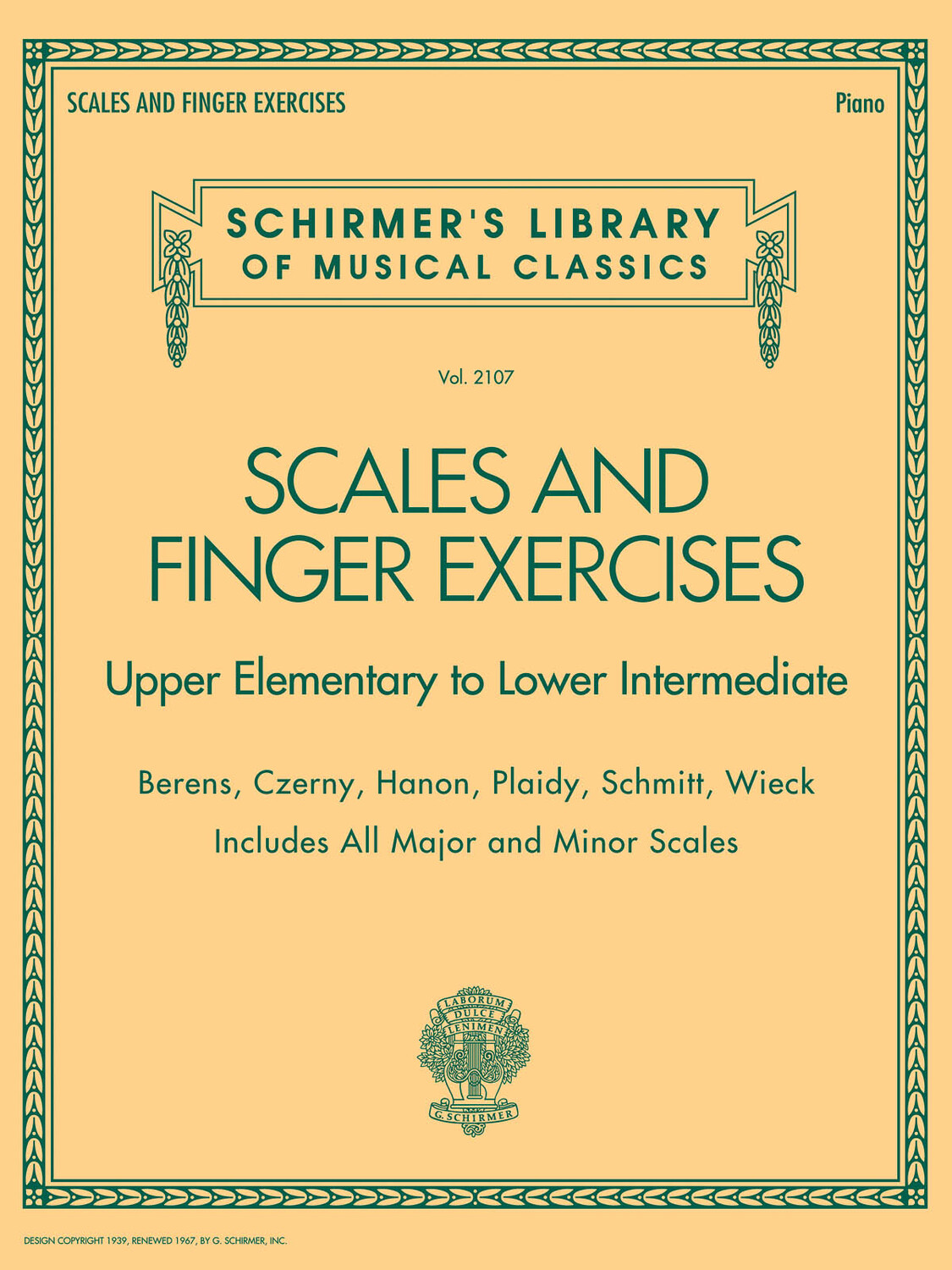 Cover: 888680035051 | Scales and Finger Exercises | Piano Collection | Buch | 2015
