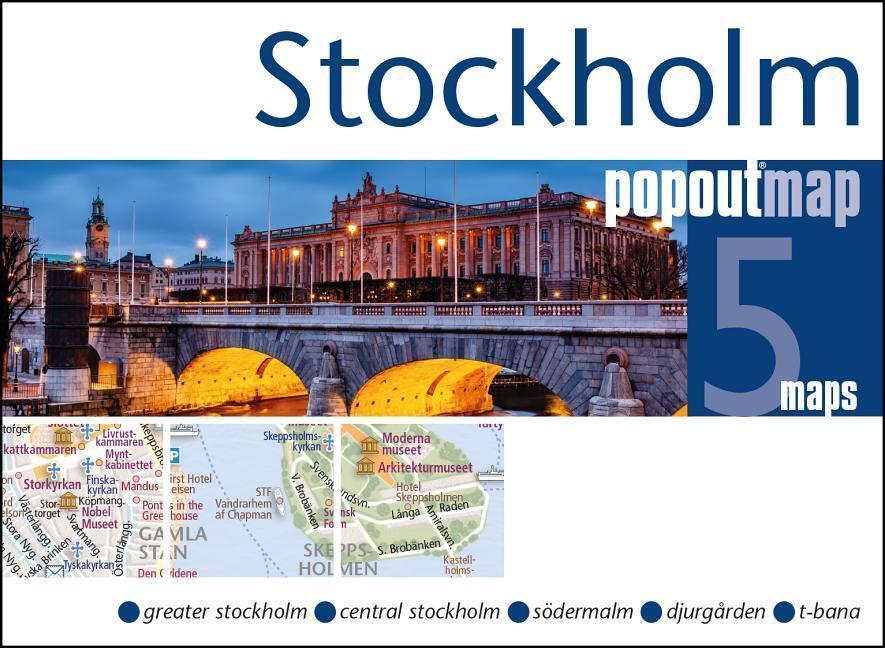 Cover: 9781910218709 | Stockholm PopOut Map | Handy, pocket size, pop-up map of Stockholm