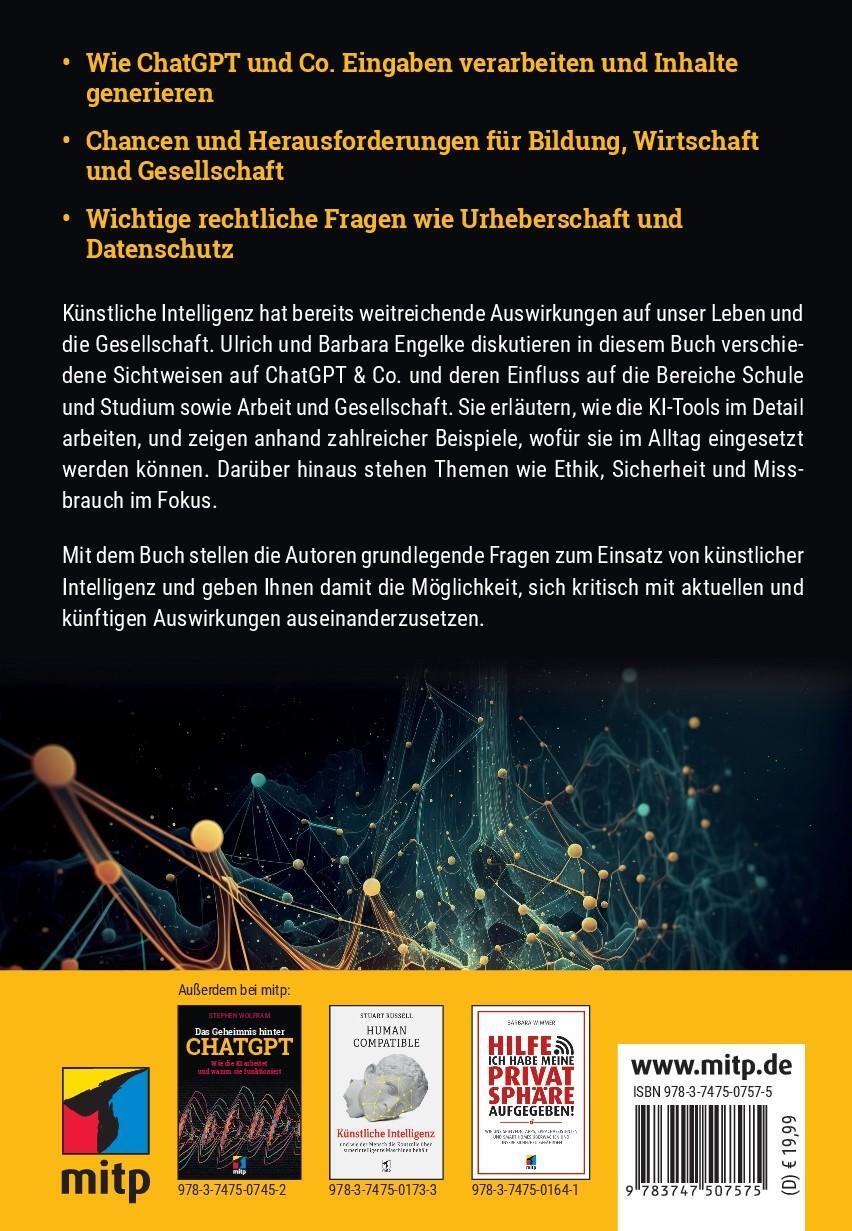 Rückseite: 9783747507575 | ChatGPT - Mit KI in ein neues Zeitalter | Ulrich Engelke (u. a.)