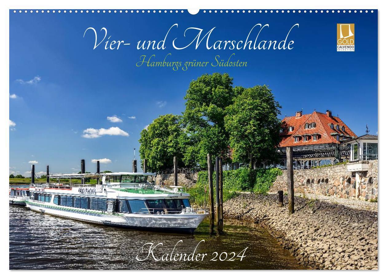 Cover: 9783383371028 | Vier- und Marschlande Hamburgs grüner Südosten (Wandkalender 2024...