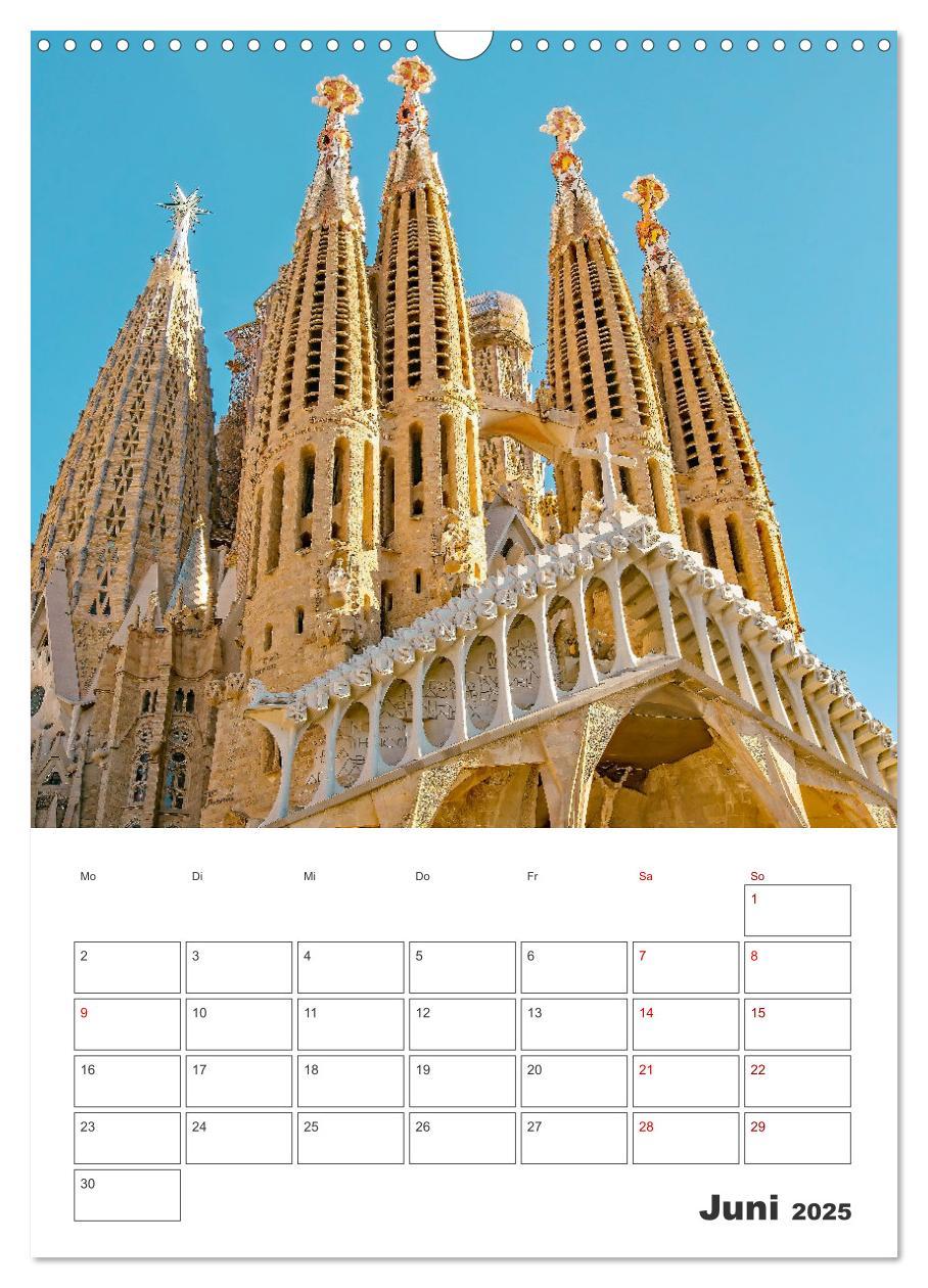 Bild: 9783435899487 | Barcelona - Urlaubsplaner (Wandkalender 2025 DIN A3 hoch), CALVENDO...