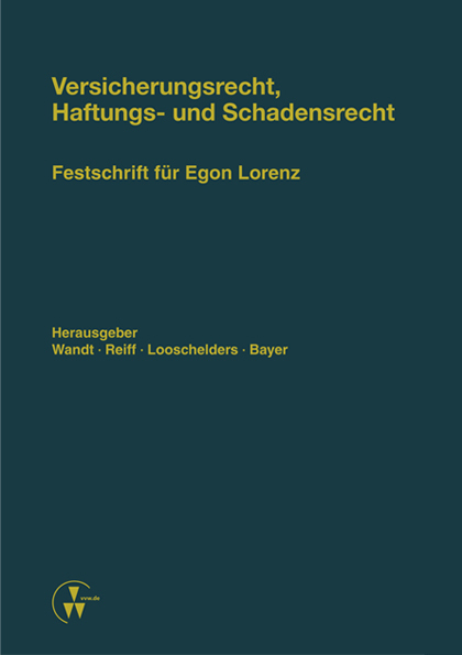 Cover: 9783899527858 | Versicherungsrecht, Haftungs- und Schadensrecht | Ahrens (u. a.)