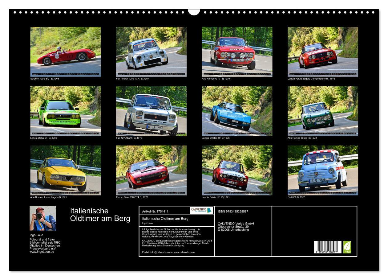 Bild: 9783435298587 | Italienische Oldtimer am Berg (Wandkalender 2025 DIN A2 quer),...