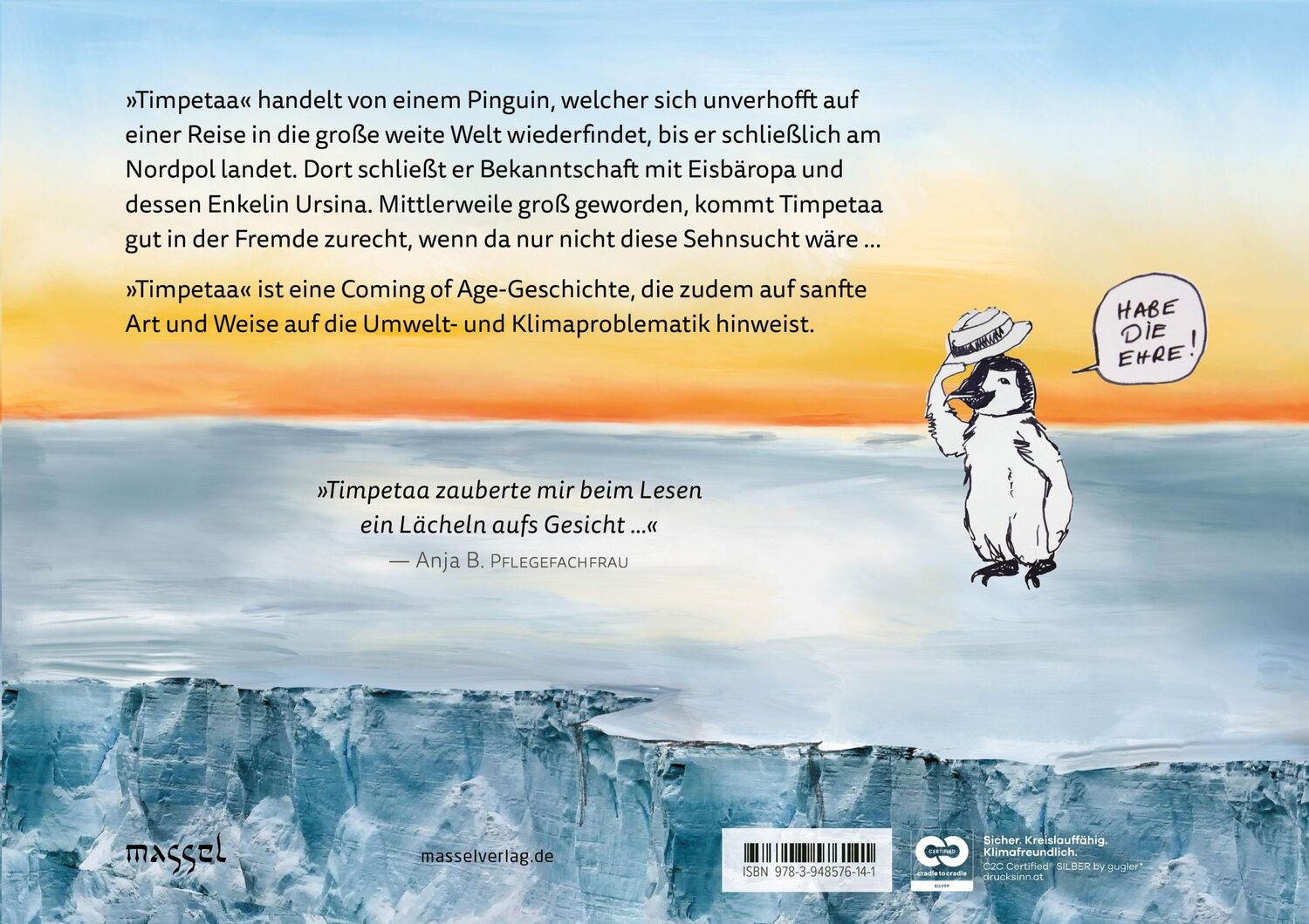 Rückseite: 9783948576141 | Timpetaa - Ein Pinguin am Nordpol | Matthias A. Weiss | Buch | 32 S.