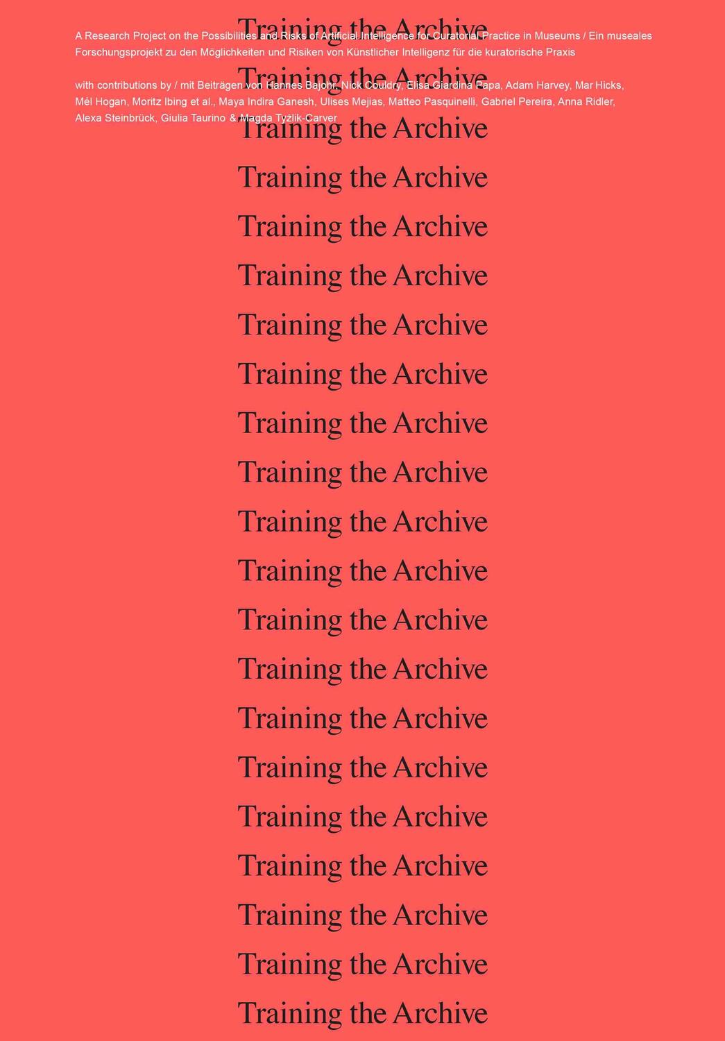 Cover: 9783753305660 | Training the Archive | Ludwig Forum für International Kunst, Aachen