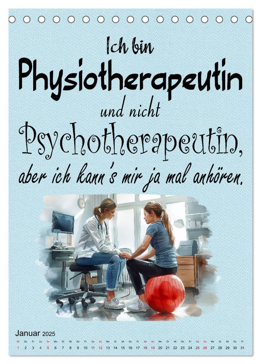 Bild: 9783457132258 | Physiosprüche (Tischkalender 2025 DIN A5 hoch), CALVENDO...