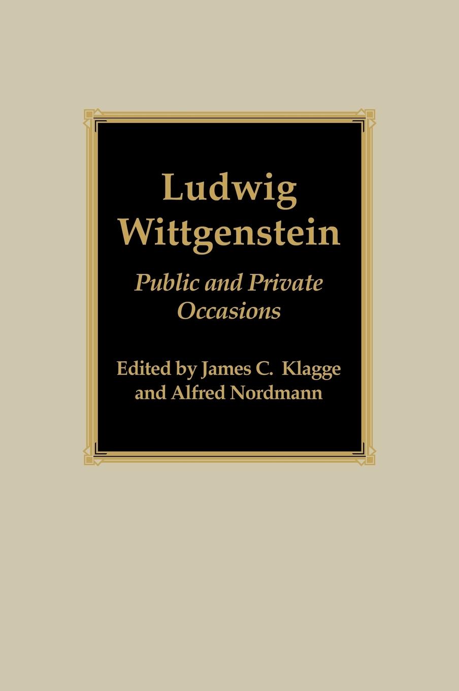 Cover: 9780742512702 | Ludwig Wittgenstein | Public and Private Occasions | Klagge (u. a.)