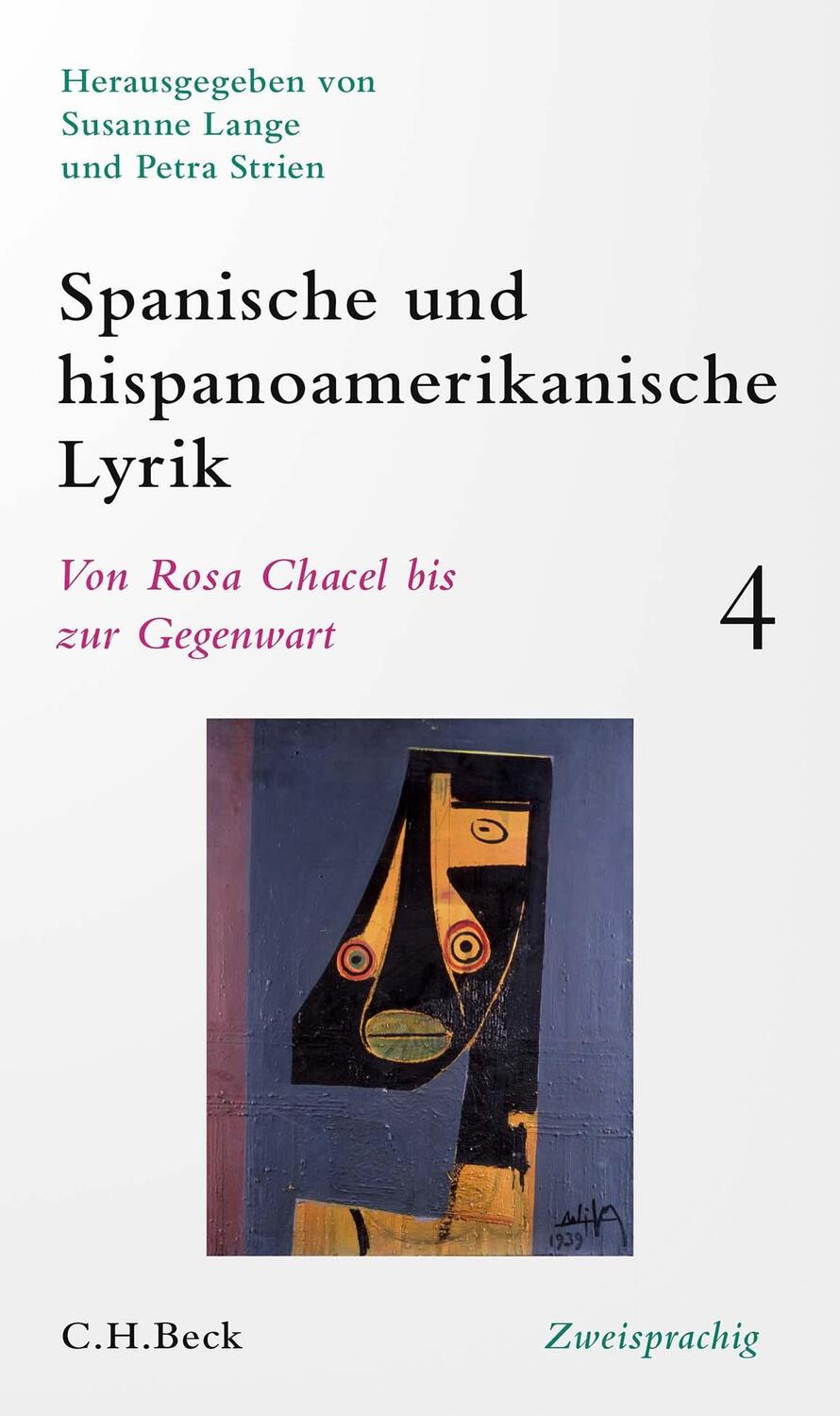 Cover: 9783406783548 | Spanische und hispanoamerikanische Lyrik Bd. 4: Von Rosa Chacel bis...