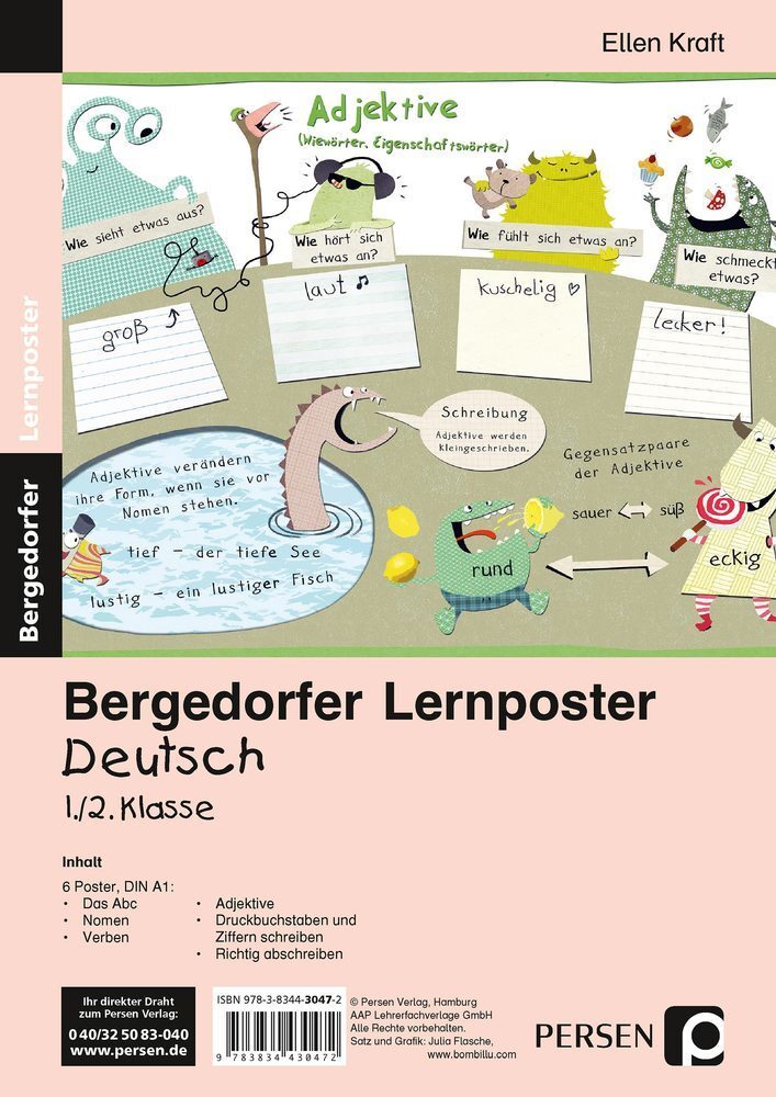 Cover: 9783834430472 | Lernposter Deutsch 1./2.Klasse | 6 Poster für den Klassenraum | Kraft