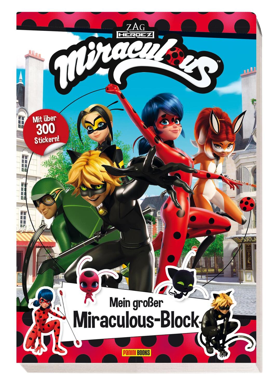 Cover: 9783833240744 | Miraculous: Mein großer Miraculous-Block | mit über 300 Stickern!