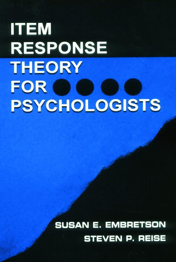 Cover: 9780805828191 | Item Response Theory | Susan E Embretson (u. a.) | Taschenbuch | 2000