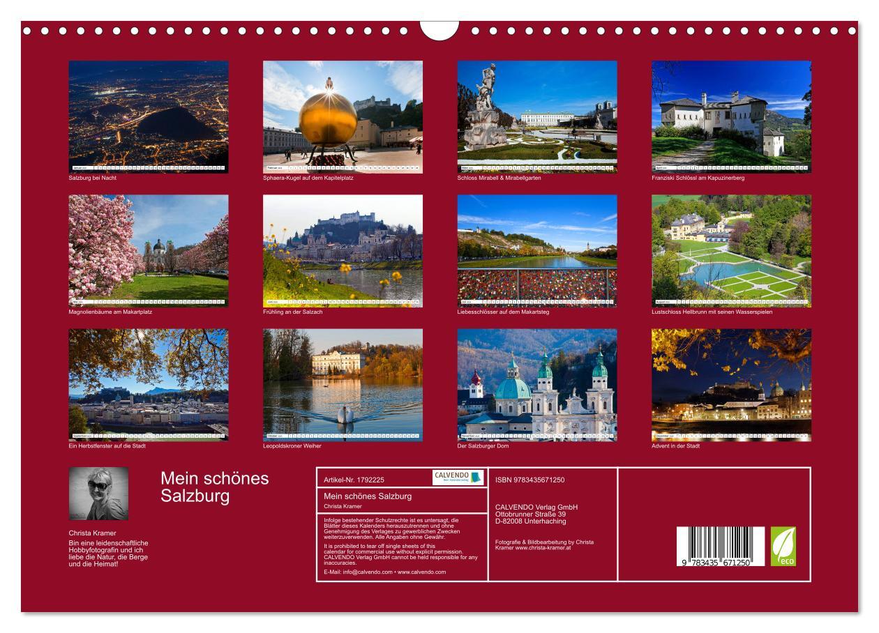 Bild: 9783435671250 | Mein schönes Salzburg (Wandkalender 2025 DIN A3 quer), CALVENDO...