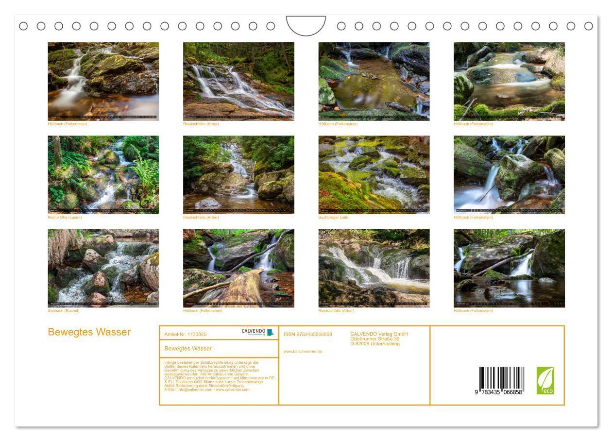 Bild: 9783435066858 | Bewegtes Wasser (Wandkalender 2025 DIN A4 quer), CALVENDO...