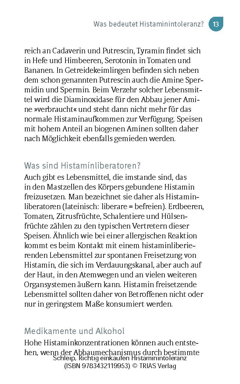 Bild: 9783432119953 | Richtig einkaufen Histamin-Intoleranz | Thilo Schleip | Taschenbuch