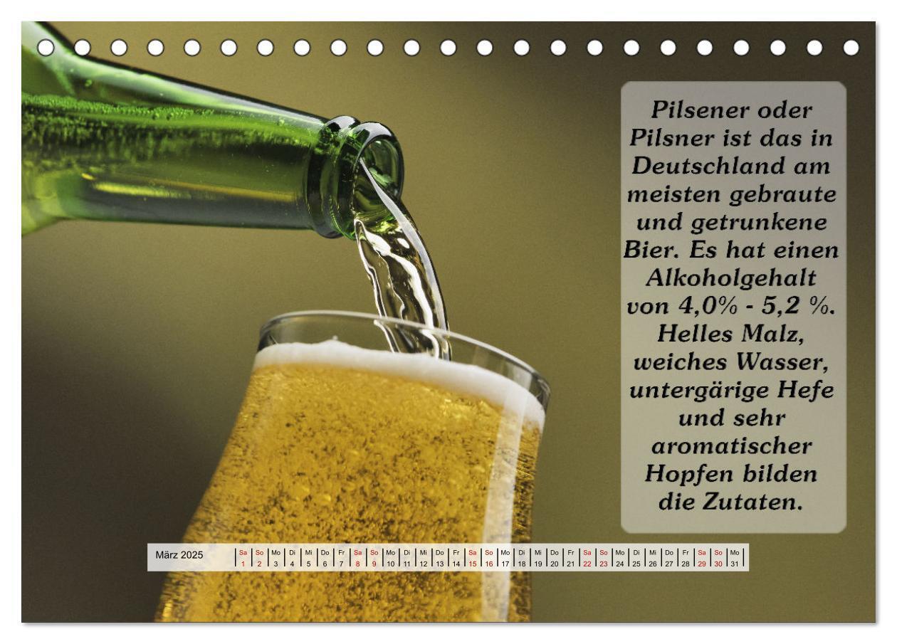 Bild: 9783435035946 | Wissenswertes über Bier (Tischkalender 2025 DIN A5 quer), CALVENDO...