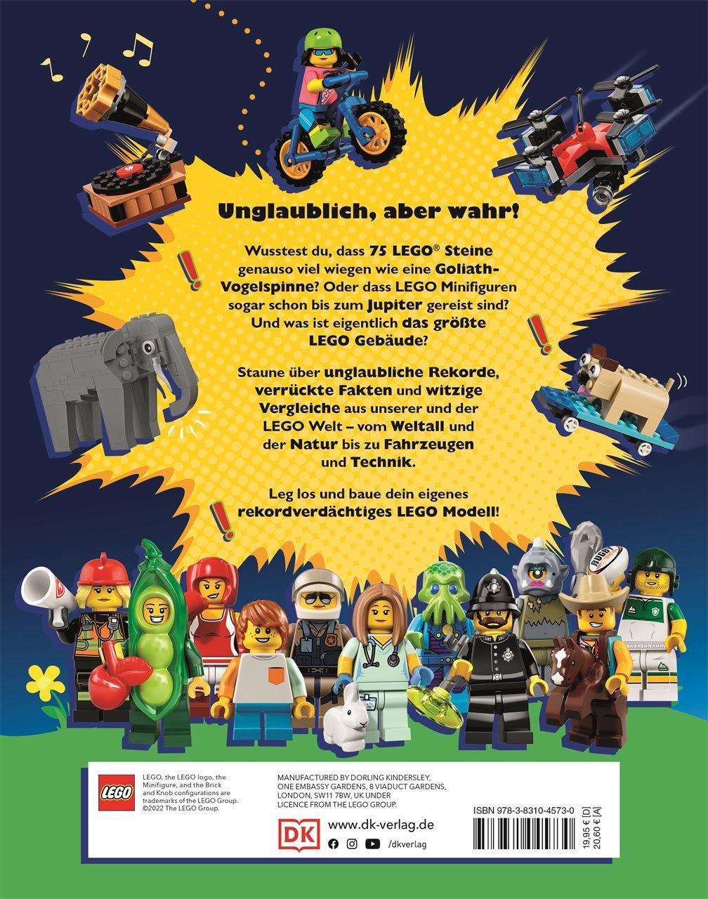 Rückseite: 9783831045730 | Das große Buch der LEGO® Rekorde | Elizabeth Dowsett (u. a.) | Buch