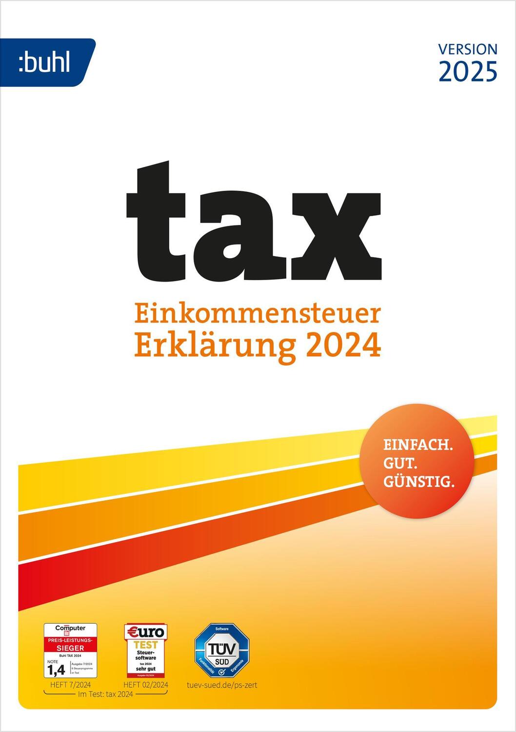 Cover: 4011282005955 | tax 2025 | Einkommensteuer-Erklärung 2024 | Buhl Data Service GmbH