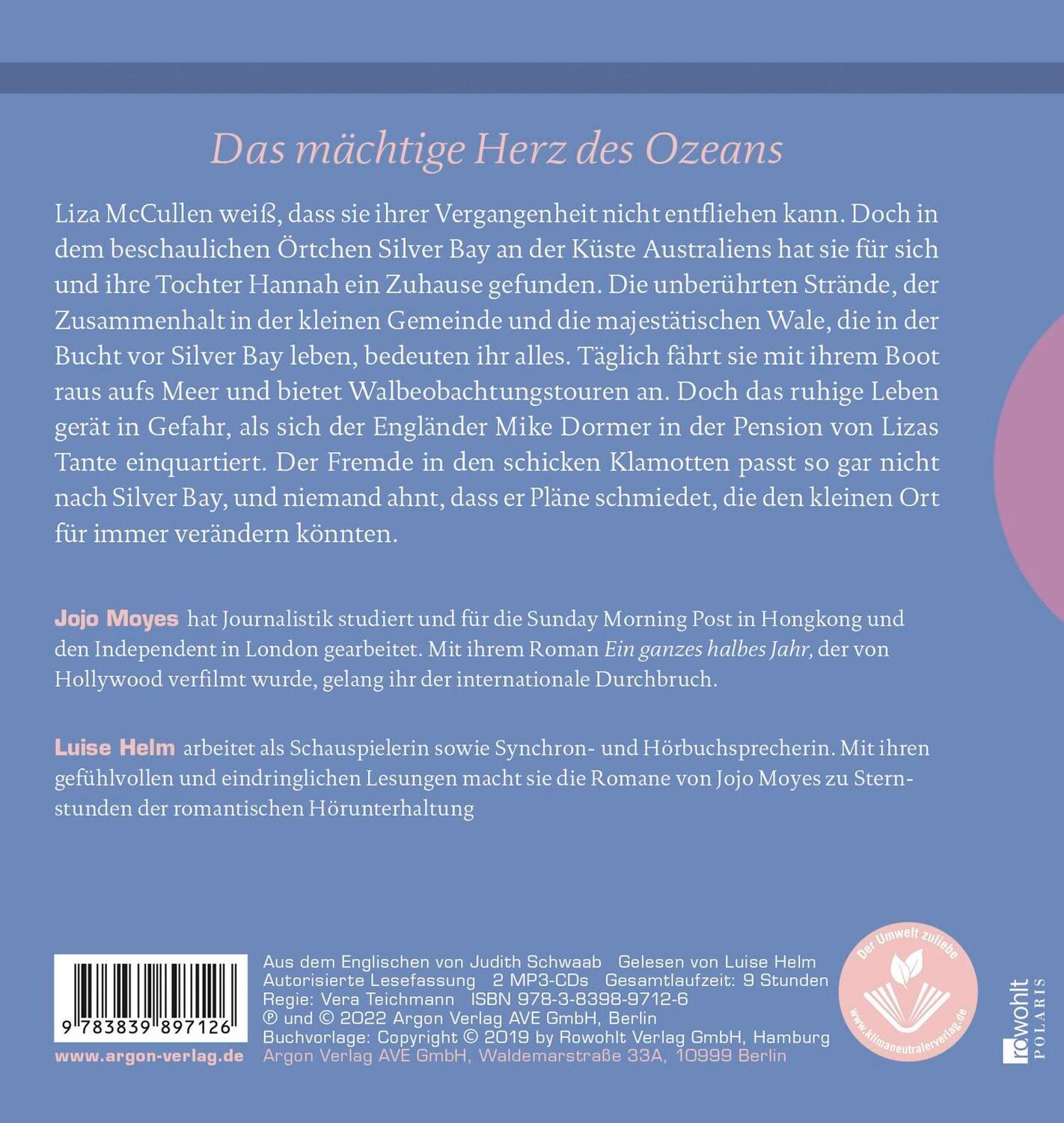 Rückseite: 9783839897126 | Nächte, in denen Sturm aufzieht | Jojo Moyes | MP3 | 2 Audio-CDs