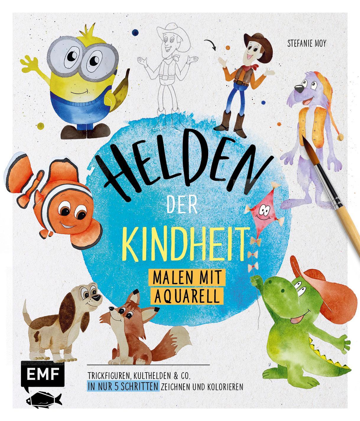 Cover: 9783745904031 | Helden der Kindheit - Malen mit Aquarell | Stefanie Moy | Buch | 2021