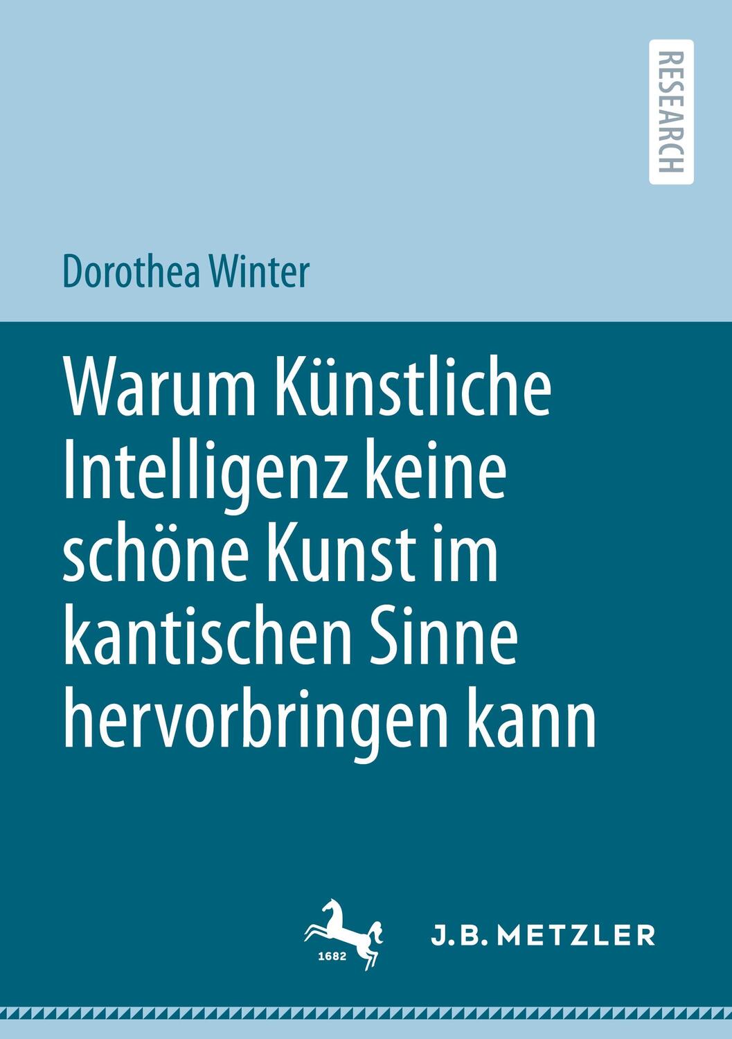 Cover: 9783662648728 | Warum Künstliche Intelligenz keine schöne Kunst im kantischen Sinne...