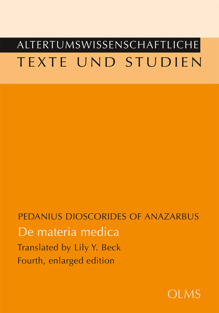 Cover: 9783487311944 | De materia medica | Pedanius Dioscorides von Anazarba | Taschenbuch