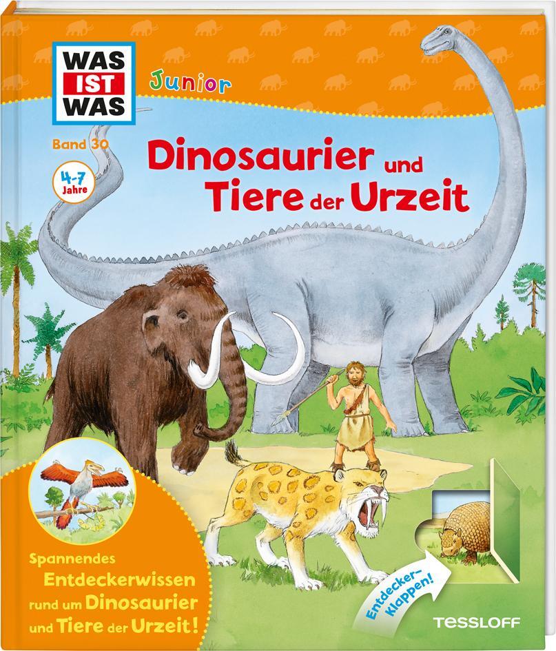 Cover: 9783788622053 | WAS IST WAS Junior Band 30. Dinosaurier und Tiere der Urzeit | Oftring