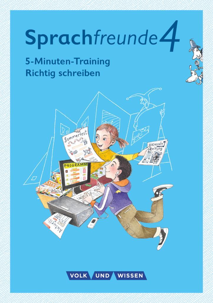 Cover: 9783060836659 | Sprachfreunde - Ausgabe Nord/Süd 4. Schuljahr - 5-Minuten-Training...