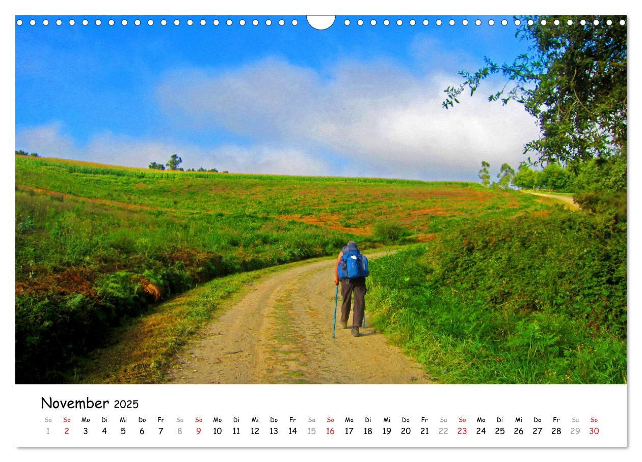 Bild: 9783435193295 | Jakobsweg - Camino Ingles (Wandkalender 2025 DIN A3 quer), CALVENDO...