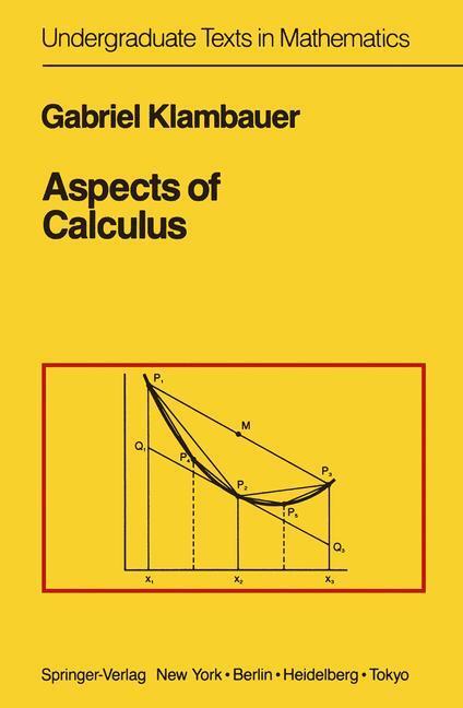 Cover: 9781461395638 | Aspects of Calculus | Gabriel Klambauer | Taschenbuch | Paperback | x