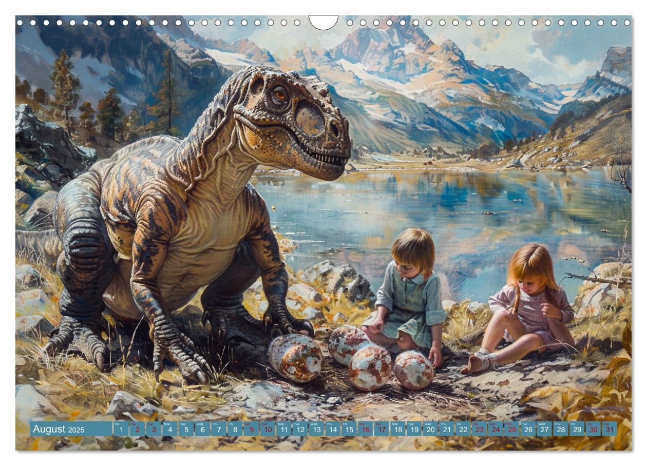 Bild: 9781325977994 | Dinosaur Legends (Wall Calendar 2025 DIN A3 landscape), CALVENDO 12...