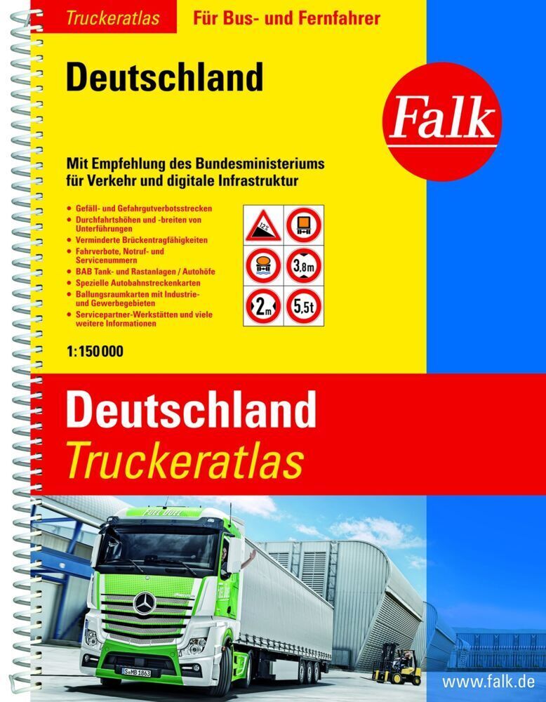 Cover: 9783827904560 | Falk Truckeratlas 1:150.000 | Taschenbuch | Spiralbindung | 544 S.