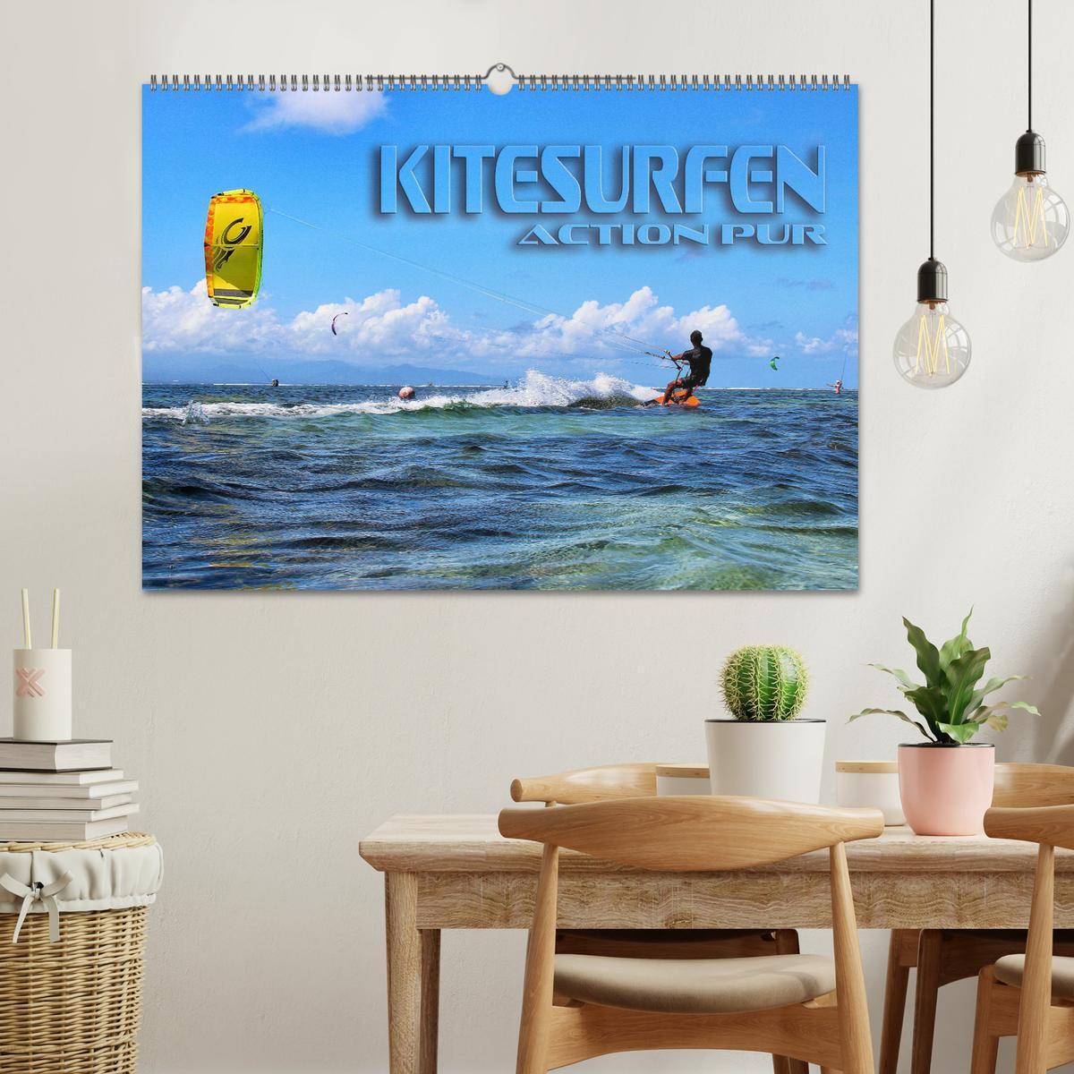 Bild: 9783435326174 | Kitesurfen - Action pur (Wandkalender 2025 DIN A2 quer), CALVENDO...