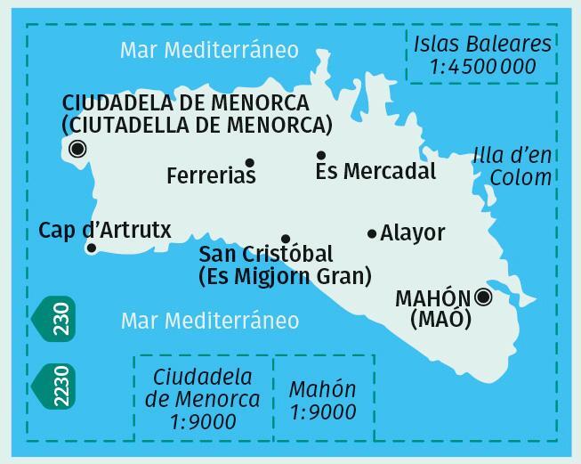 Bild: 9783990443828 | KOMPASS Wanderkarte 243 Menorca 1:50.000 | KOMPASS-Karten GmbH | 1 S.