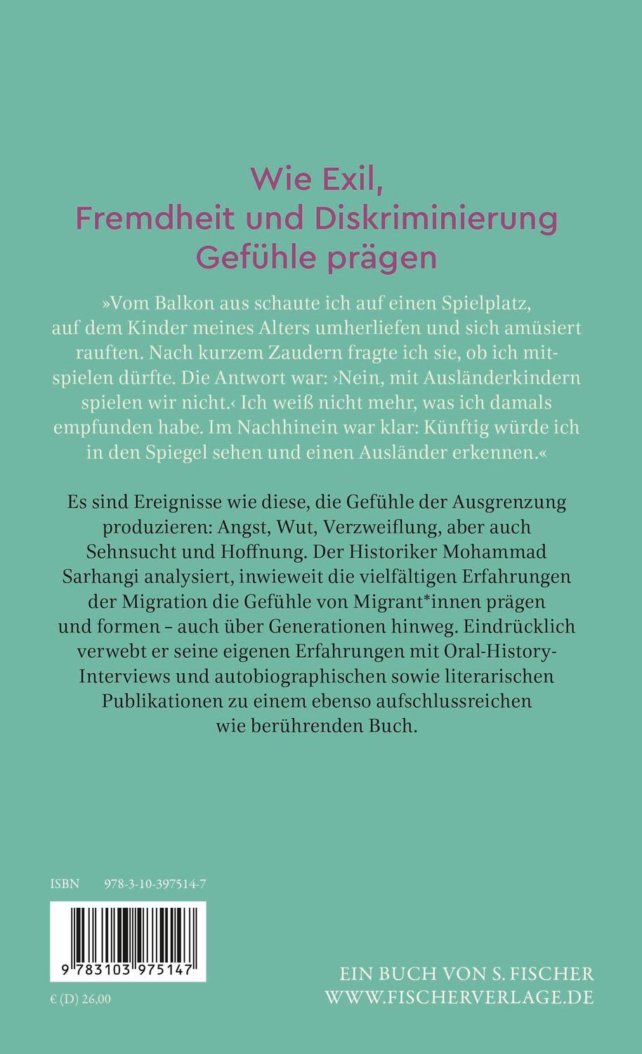 Rückseite: 9783103975147 | Jahre der Angst, Momente der Hoffnung | Mohammad Sarhangi | Buch