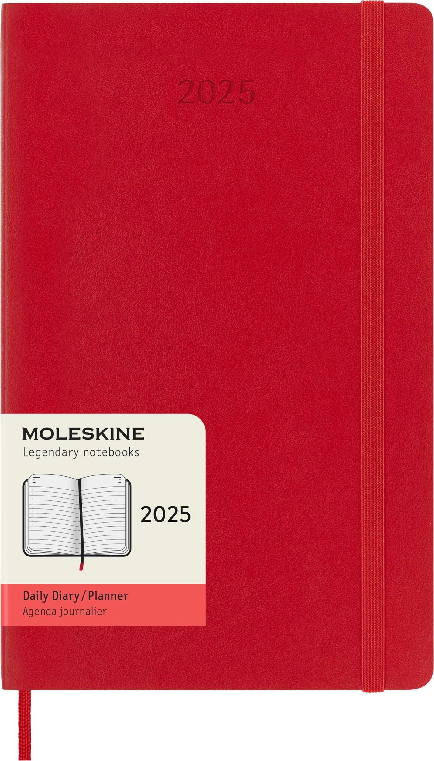 Cover: 8056999270179 | Moleskine 12 Monate Tageskalender 2025, Large/A5, 1 Tag = 1 Seite,...