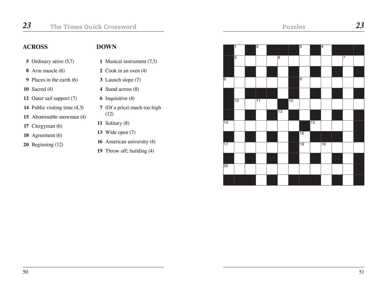 Bild: 9780008618025 | The Times Quick Crossword Book 28 | 100 General Knowledge Puzzles