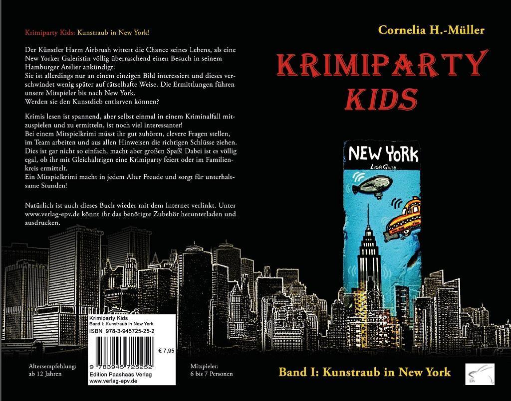 Rückseite: 9783945725252 | Krimiparty Kids 1 | Kunstraub in New York | Cornelia H -Müller | Buch