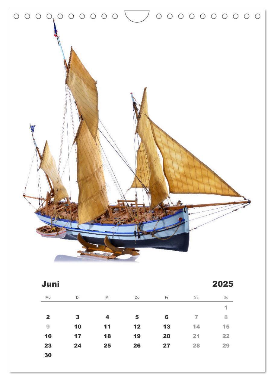 Bild: 9783435961979 | Historische Segelschiffe - Modellbau (Wandkalender 2025 DIN A4...