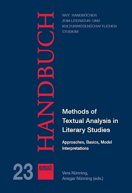 Cover: 9783868218848 | Methods of Textual Analysis in Literary Studies | Vera Nünning (u. a.)