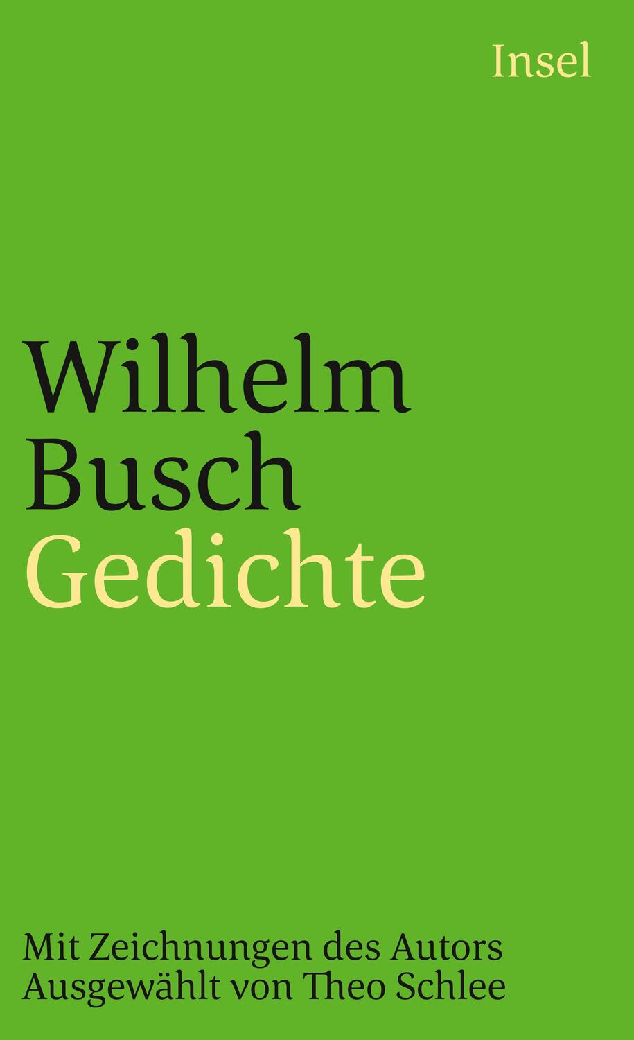 Cover: 9783458342311 | Gedichte | Wilhelm Busch | Taschenbuch | 200 S. | Deutsch | 2010