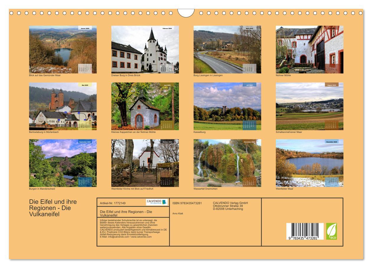 Bild: 9783435473281 | Die Eifel und ihre Regionen - Die Vulkaneifel (Wandkalender 2025...