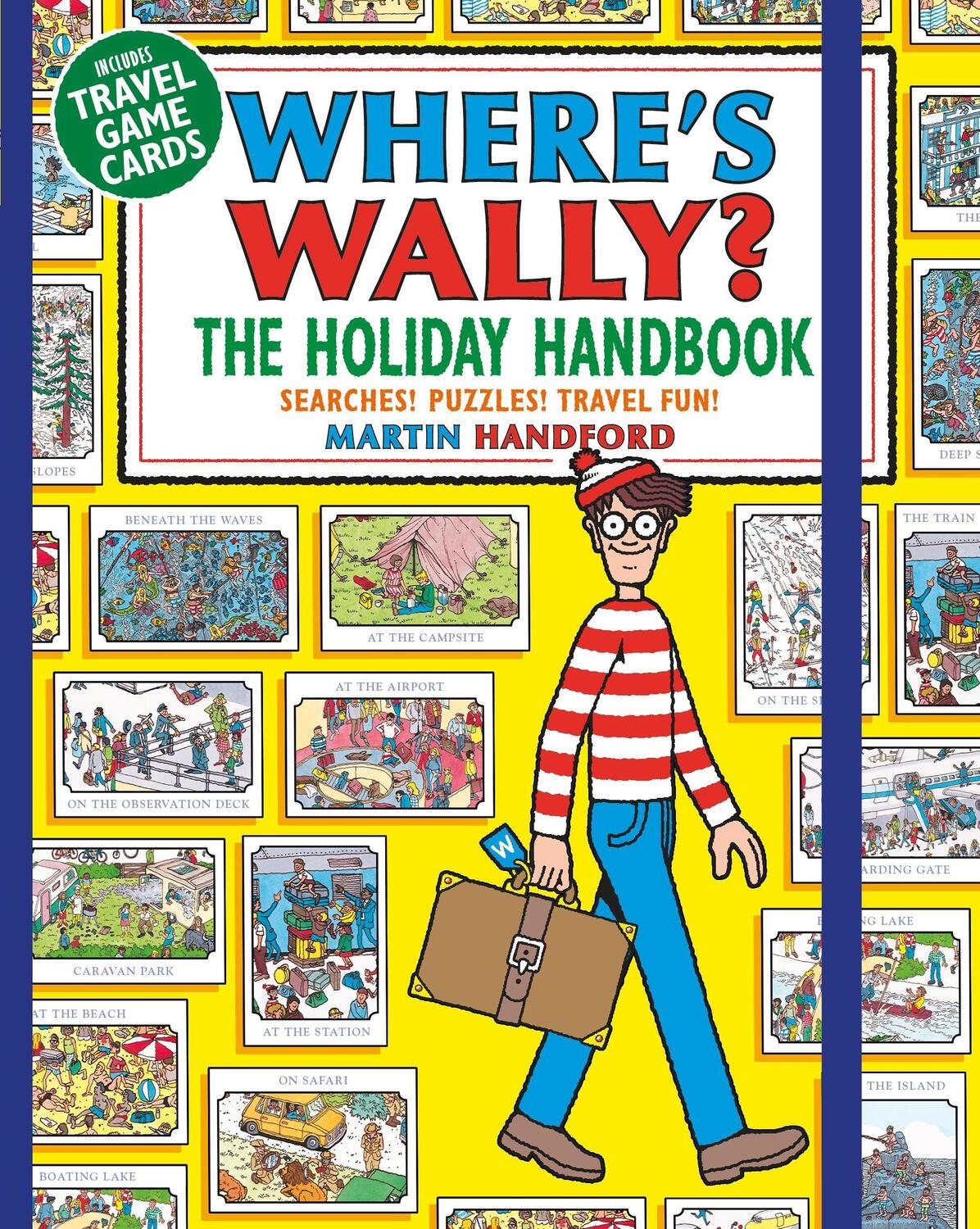 Cover: 9781406397048 | Where's Wally? The Holiday Handbook | Searches! Puzzles! Travel Fun!