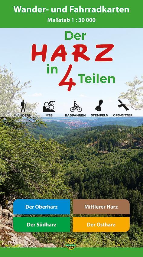 Cover: 9783936185768 | Der Harz in 4 Teilen | Harzklub e. V. | Taschenbuch | SET | Deutsch