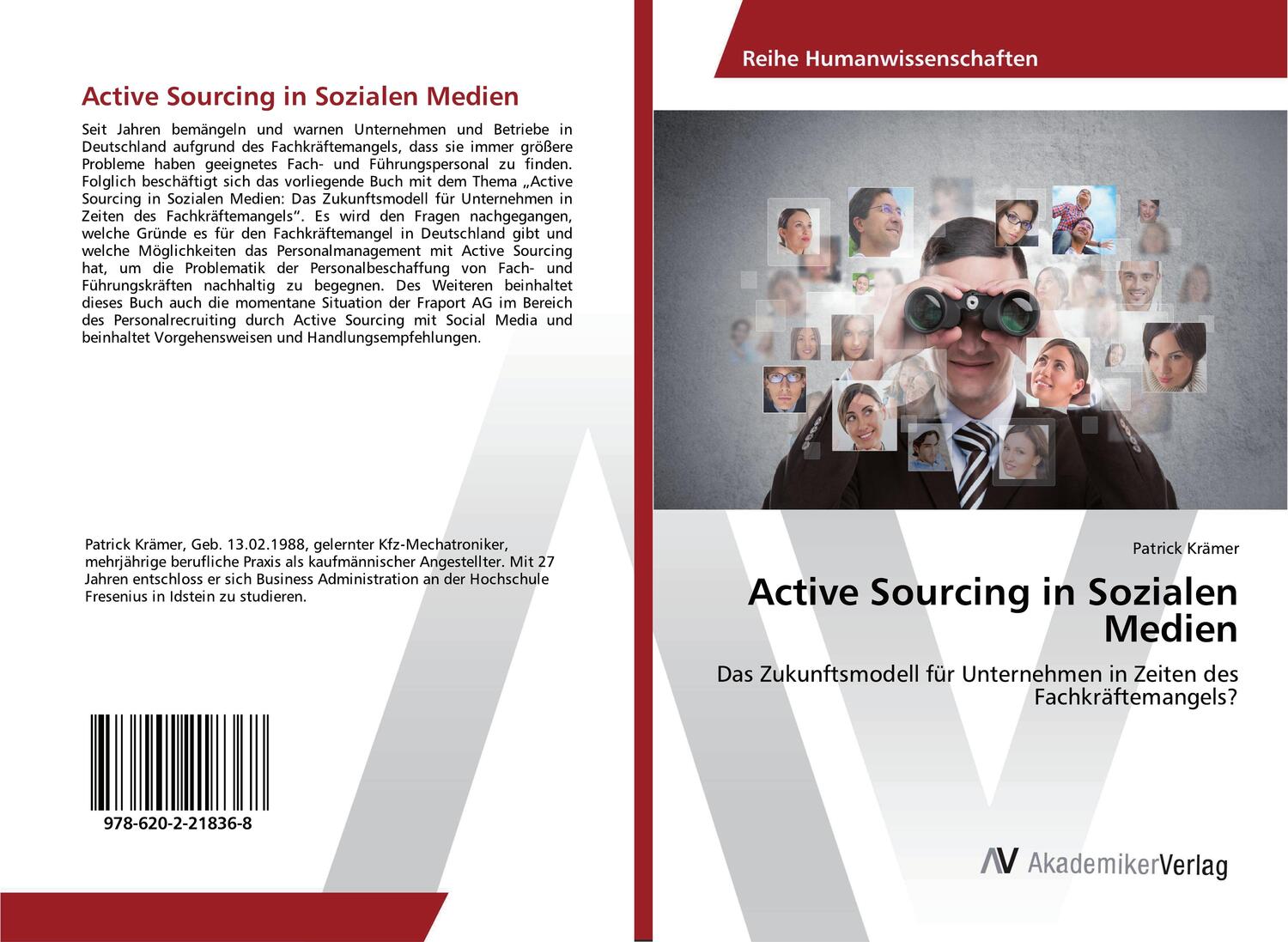 Cover: 9786202218368 | Active Sourcing in Sozialen Medien | Patrick Krämer | Taschenbuch