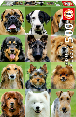 Cover: 8412668179639 | Educa Puzzle. Dogs Collage 500 Teile | Educa | Spiel | 9217963 | 2020