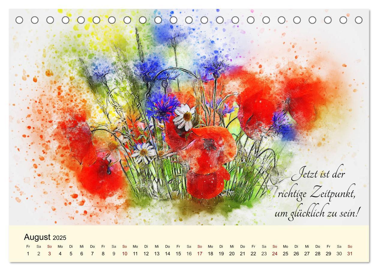 Bild: 9783435182589 | Aquarelle und Lebensweisheiten (Tischkalender 2025 DIN A5 quer),...