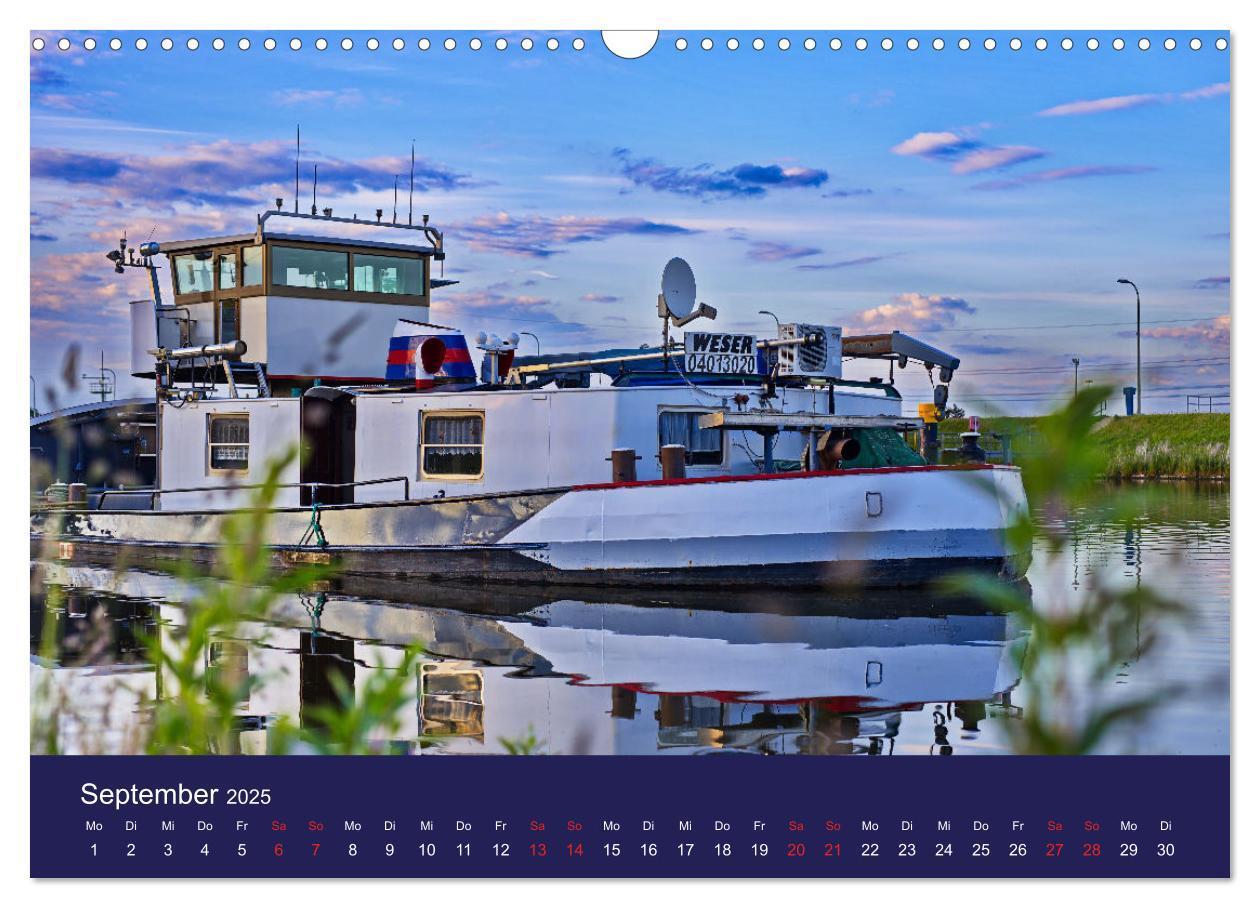 Bild: 9783457160541 | Binnenschiffe im Norden (Wandkalender 2025 DIN A3 quer), CALVENDO...